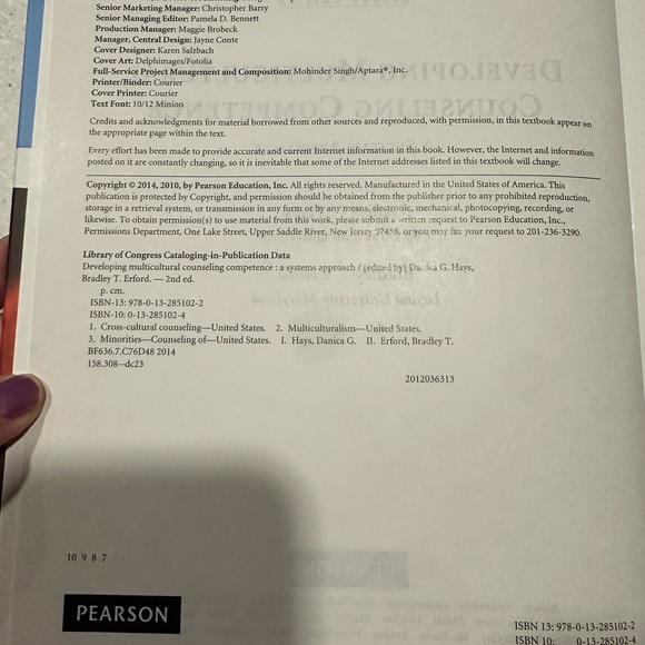 Developing Multicultural Counseling Competence A Systems Approach 2nd
Ed. Erford - Picture 7 of 14